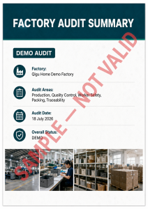 Factory Audit Summary Report